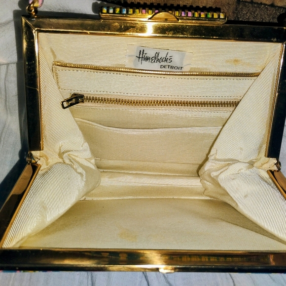 Vintage Himelhoch's Detroit Colorful Shoulder Mini Bag 70s - Picture 4 of 8